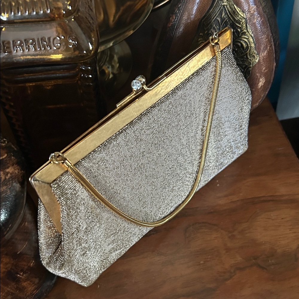 Vintage Gold Mesh Handbag